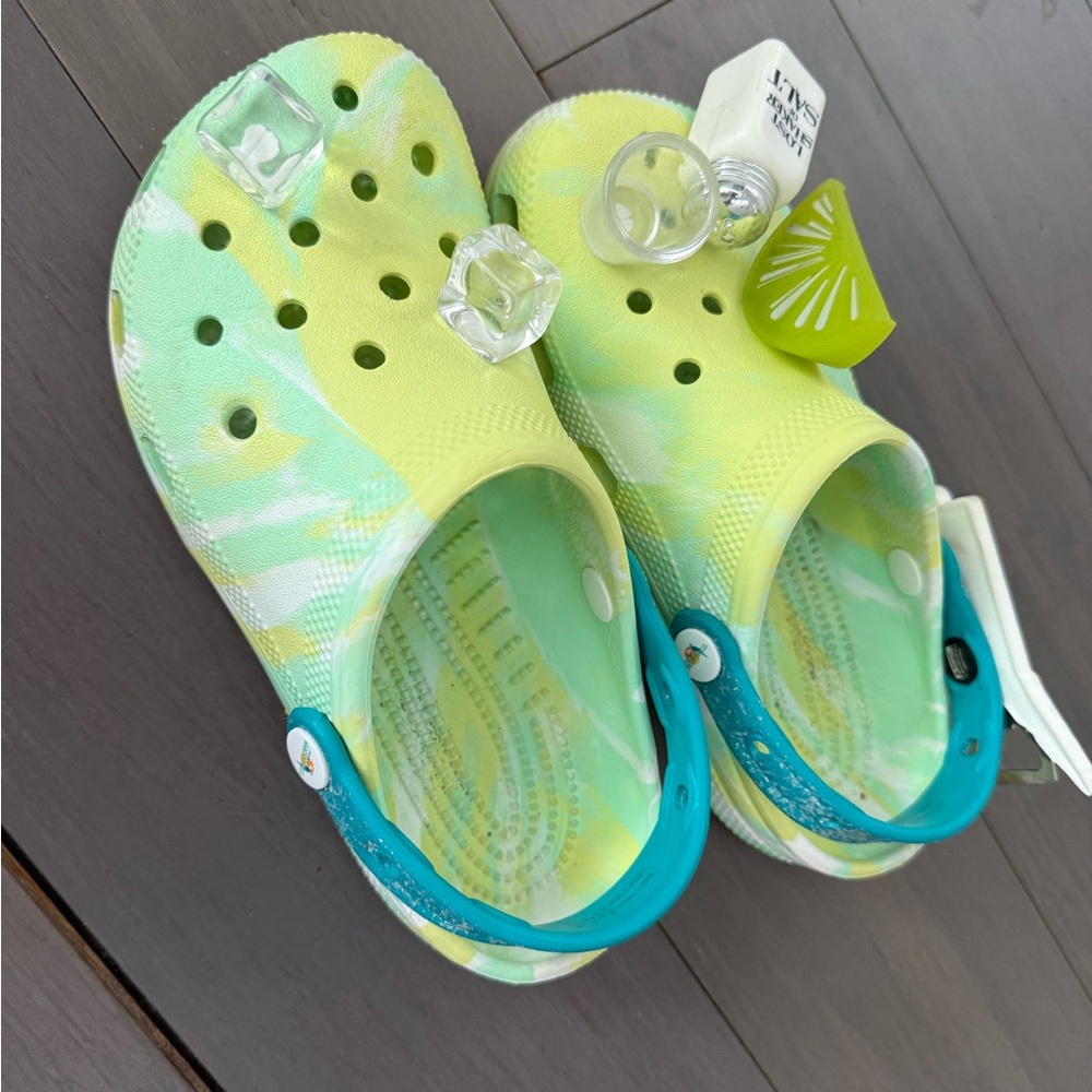 Margaritaville CROCS Green and Blue Sandals